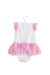 A Pink Sleeveless Bodysuits from Adorarmi in size 3-6M for girl. (Back View)