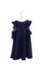 Navy Balloon Chic Short Sleeve Dress 8Y at Retykle
