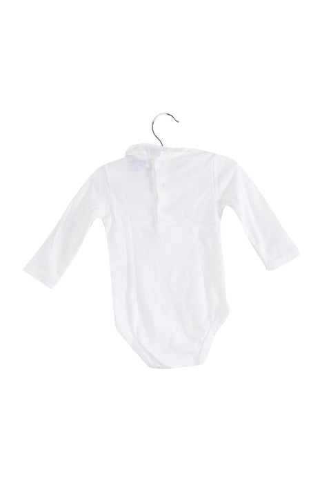 A White Long Sleeve Bodysuits from CdeC in size 3-6M for boy. (Back View)