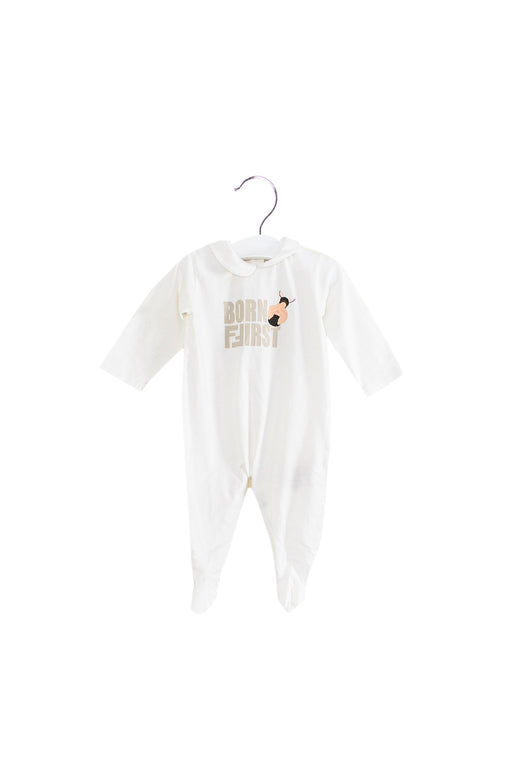Ivory Fendi Jumpsuit and Beanie Set 6M at Retykle