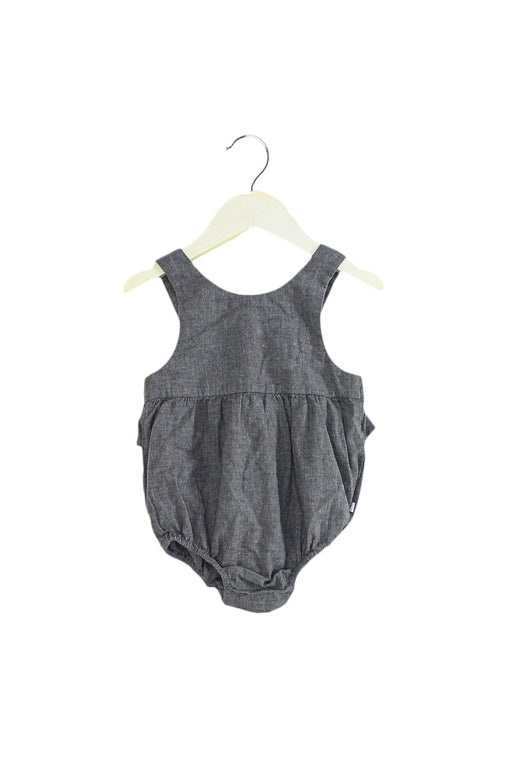 A Grey Sleeveless Bodysuits from Jacadi in size 6-12M for boy. (Front View)