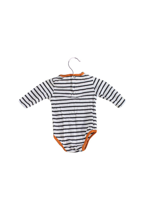 A Grey Long Sleeve Bodysuits from La Compagnie des Petits in size 0-3M for boy. (Back View)