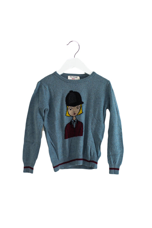 Blue Nice Things Knit Sweater 4T at Retykle
