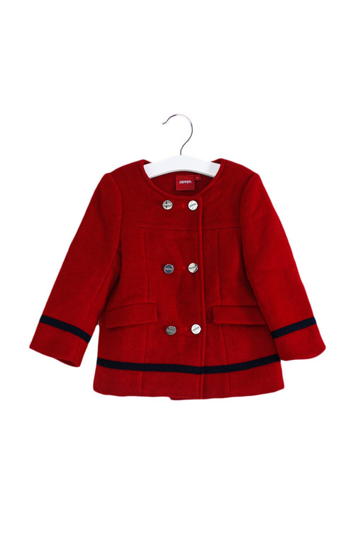 A Red Lightweight Jackets from Ferrari in size 3T for girl. (Front View)