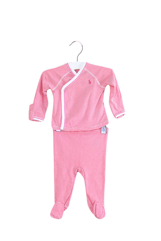 Pink Ralph Lauren Long Sleeve Top, Legging & Beanie Set 3M at Retykle