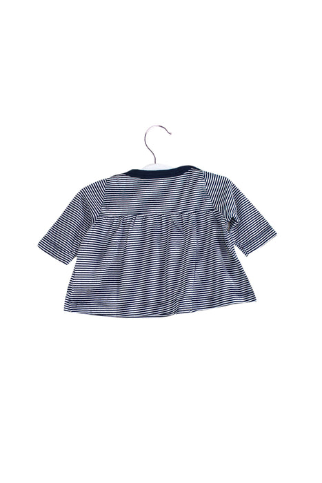 Navy Petit Bateau Long Sleeve Dress 3M (60cm) at Retykle