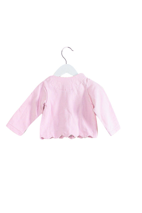 A Pink Lightweight Jackets from Jacadi in size 12-18M for girl. (Back View)