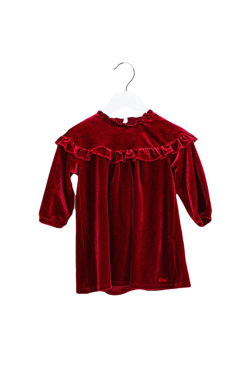 Red Chloe Long Sleeve Dress 12M at Retykle