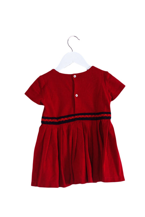 A Red Short Sleeve Dresses from Gucci in size 18-24M for girl. (Back View)