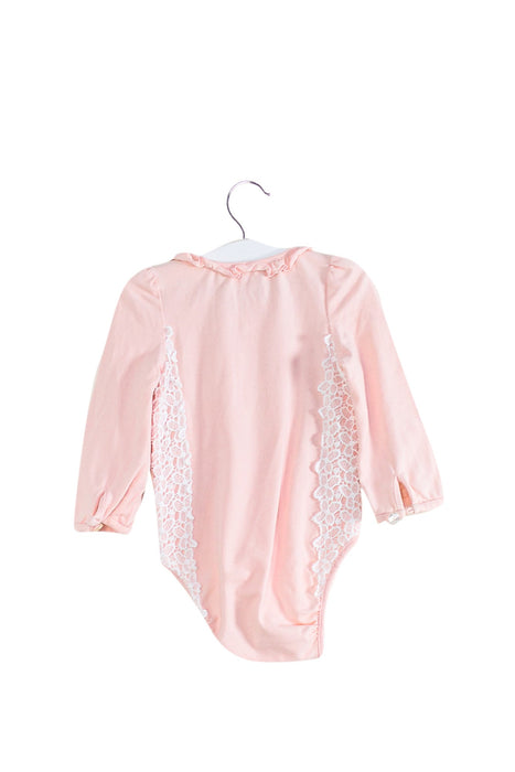 A Pink Long Sleeve Bodysuits from Nicholas & Bears in size 12-18M for girl. (Back View)