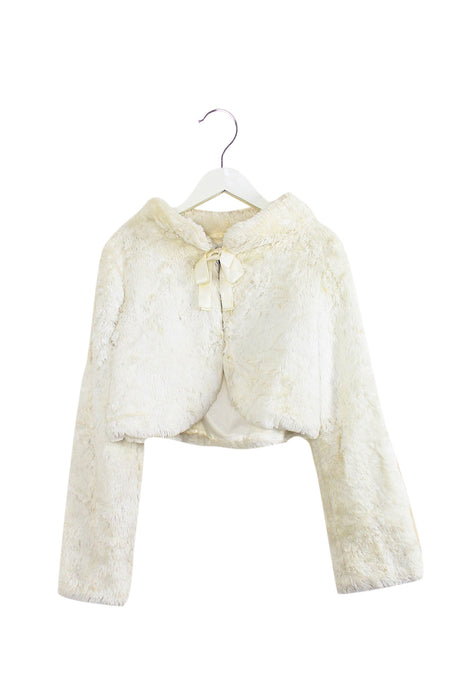 White Comme Ca Ism Fur Jacket 11Y - 12Y at Retykle