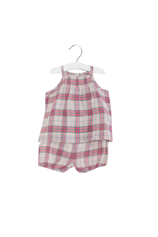 Brown Burberry Sleeveless Top & Shorts Set 12M at Retykle