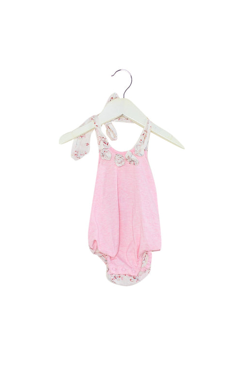 A Pink Sleeveless Bodysuits from Nicholas & Bears in size Newborn for girl. (Front View)