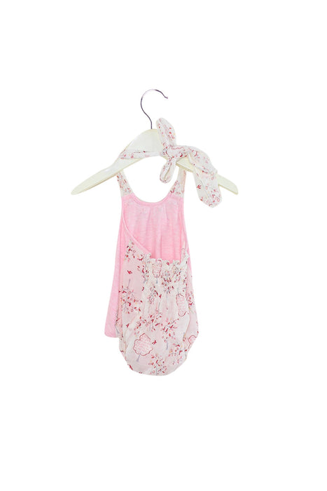 A Pink Sleeveless Bodysuits from Nicholas & Bears in size Newborn for girl. (Back View)