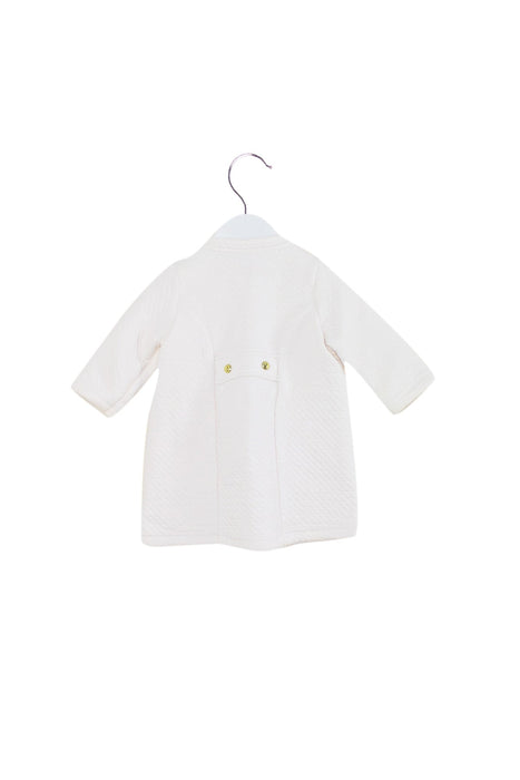 A White Lightweight Jackets from Petit Bateau in size 6-12M for girl. (Back View)