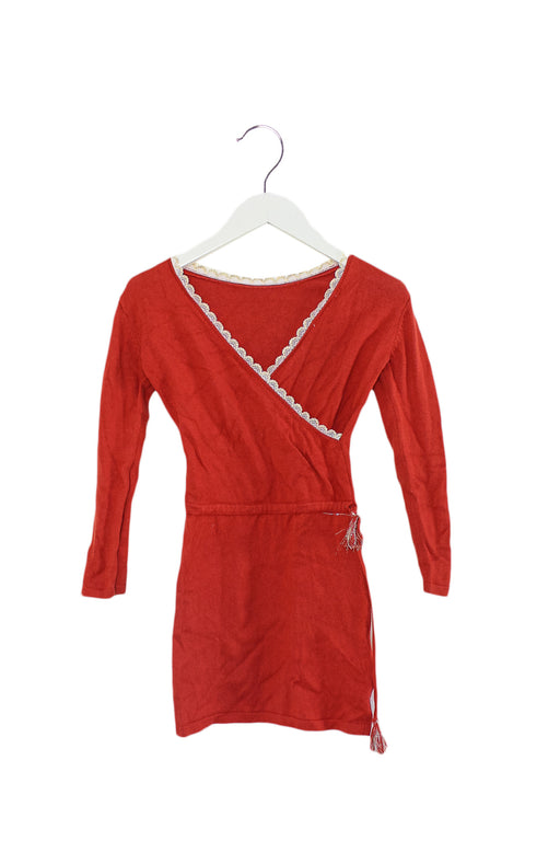 Red Excuse My French Long Sleeve Dress 4T at Retykle
