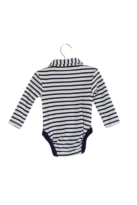 A Ivory Long Sleeve Bodysuits from Jojo Maman Bébé in size 3-6M for boy. (Back View)