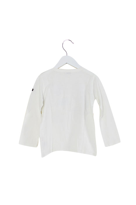 White Miki House Long Sleeve Top 4T (110cm) at Retykle