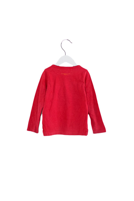Red Shanghai Tang Long Sleeve Top 2T at Retykle