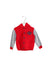 A Red Lightweight Jackets from Armani in size 3T for boy. (Front View)