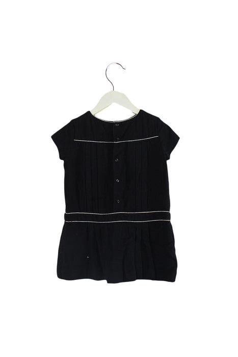 A Black Short Sleeve Tops from Bonpoint in size 6T for girl. (Back View)