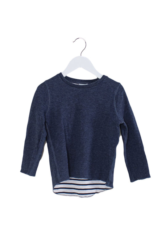 A Navy Long Sleeve Tops from COS in size 2T for girl. (Front View)