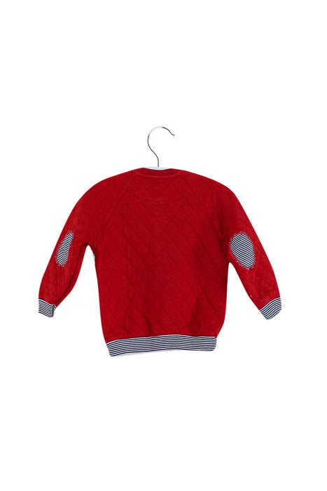 A Red Lightweight Jackets from Petit Bateau in size 18-24M for boy. (Back View)