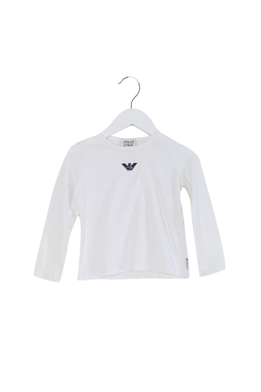White Armani Long Sleeve Top 2T at Retykle
