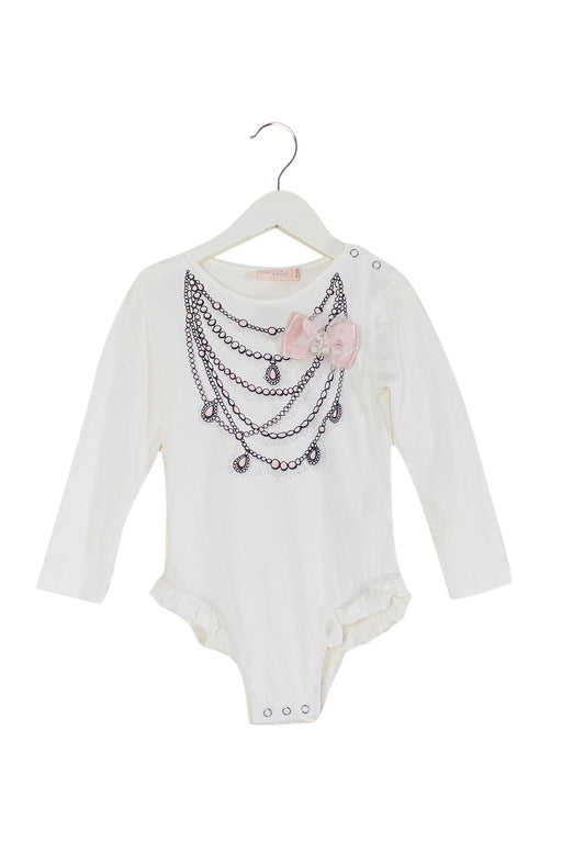 A Beige Long Sleeve Bodysuits from Tutu Du Monde in size 18-24M for girl. (Front View)
