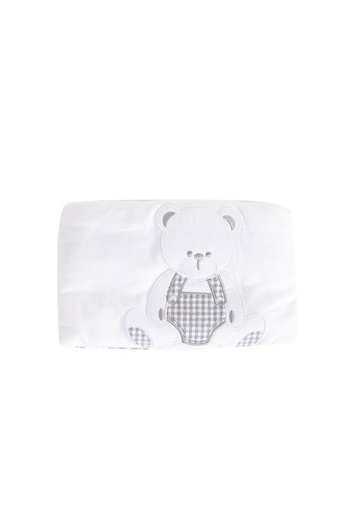 White Nicholas & Bears Bed Sheet Pillow & Pillowcase 3-6M at Retykle