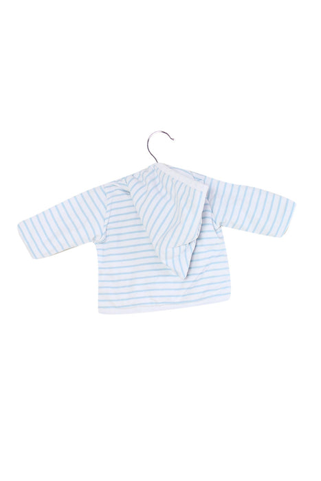 A Blue Lightweight Jackets from Petit Bateau in size 0-3M for girl. (Back View)