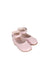 A Pink Flats from Jacadi in size 12-18M for girl. (Front View)