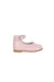 A Pink Flats from Jacadi in size 12-18M for girl. (Back View)