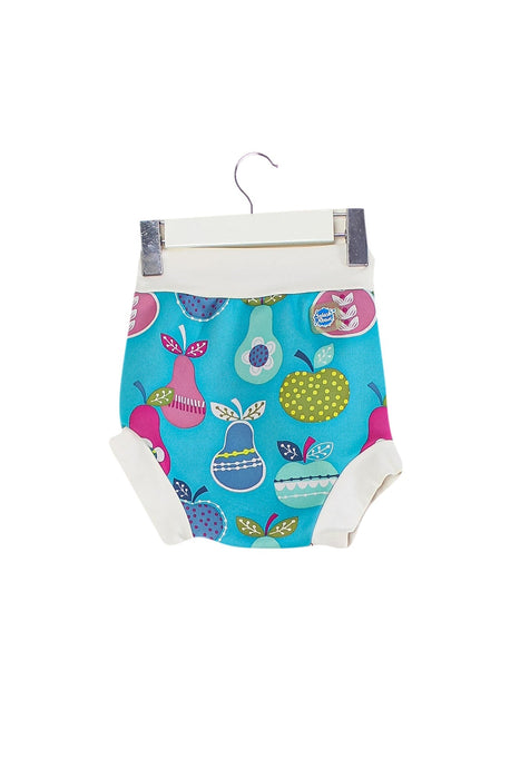 A Blue Swim Diapers from Splash About in size 6-12M for neutral. (Back View)