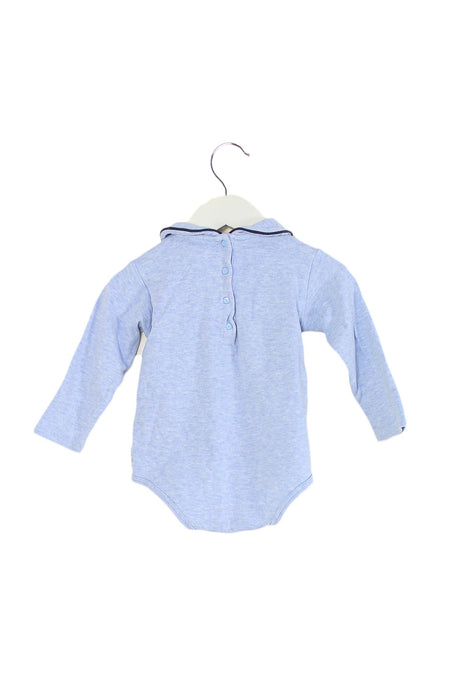 A Blue Long Sleeve Bodysuits from Armani in size 6-12M for boy. (Back View)