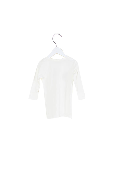 White Miki House Long Sleeve Top 4T (110cm) at Retykle