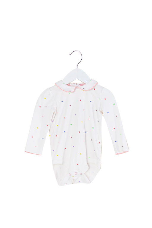 A White Bodysuits from Boden in size 12-18M for girl. (Front View)