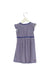 A Blue Sleeveless Dresses from Tea in size 5T for girl. (Back View)