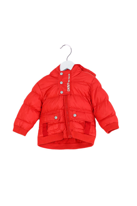 Red DKNY Puffer Jacket 12M at Retykle