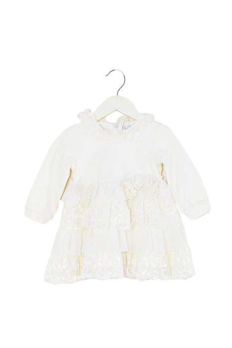 Ivory Chickeeduck Long Sleeve Dress 12-18M (80cm) at Retykle