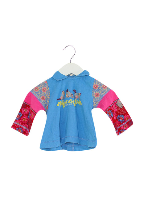Blue Catimini Long Sleeve Top 6M at Retykle
