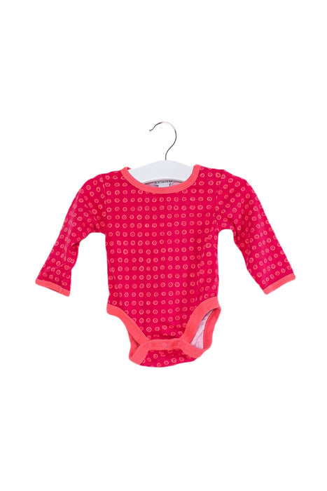 A Red Long Sleeve Bodysuits from Marimekko in size 0-3M for girl. (Front View)