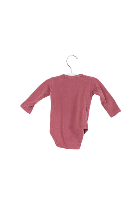 A Red Long Sleeve Bodysuits from Hust & Claire in size 0-3M for boy. (Back View)