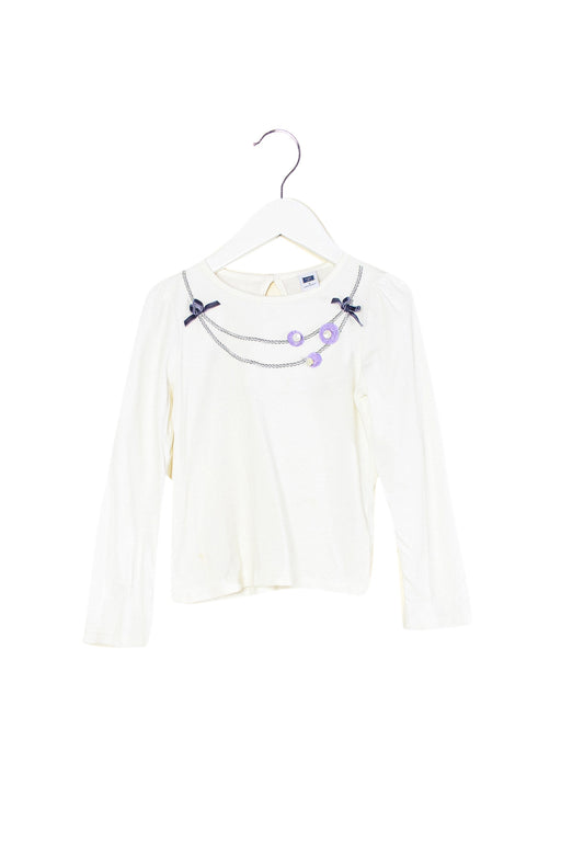 White Janie & Jack Long Sleeve Top 4T at Retykle