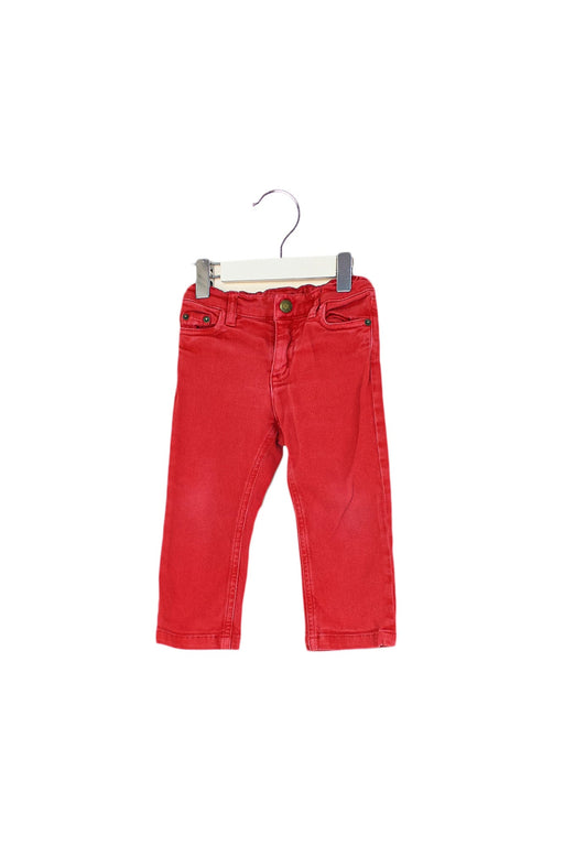 A Red Jeans from Bonpoint in size 12-18M for girl. (Front View)
