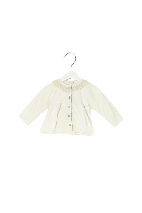 A White Lightweight Jackets from Bijoux and Bee in size 12-18M for girl. (Front View)