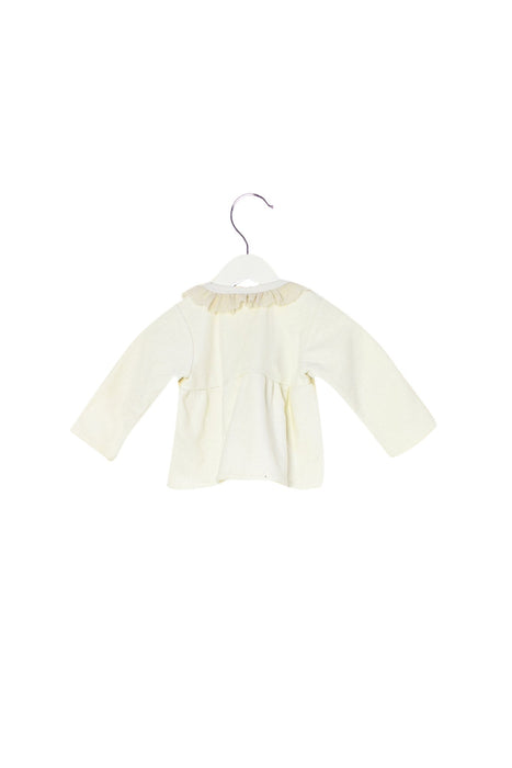 A White Lightweight Jackets from Bijoux and Bee in size 12-18M for girl. (Back View)