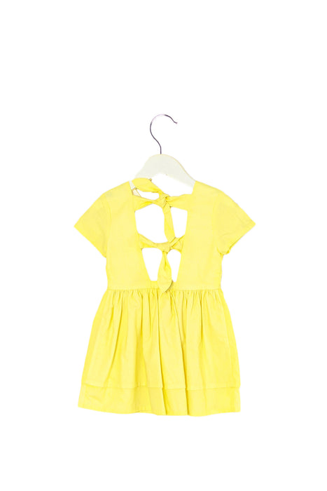 Yellow Plumeti Rain Short Sleeve Dress 2T at Retykle