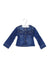 A Blue Lightweight Jackets from 3Pommes in size 12-18M for girl. (Front View)