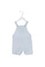 A Blue Overall Shorts from Petit Bateau in size 6-12M for boy. (Front View)